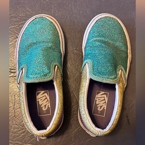 Vans girls glitter shoes, size 11.5